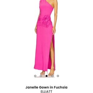 ELLIATT Vibrant Pink One-Shoulder Dress